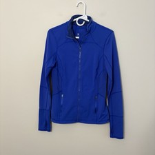 Kirkland Sig. Small Womens Long Sleeve Workout Top Periwinkle Blue Purple B7