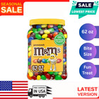M&M'S Peanut Milk Chocolate Candy Jar, 62 oz Bulk Pack,