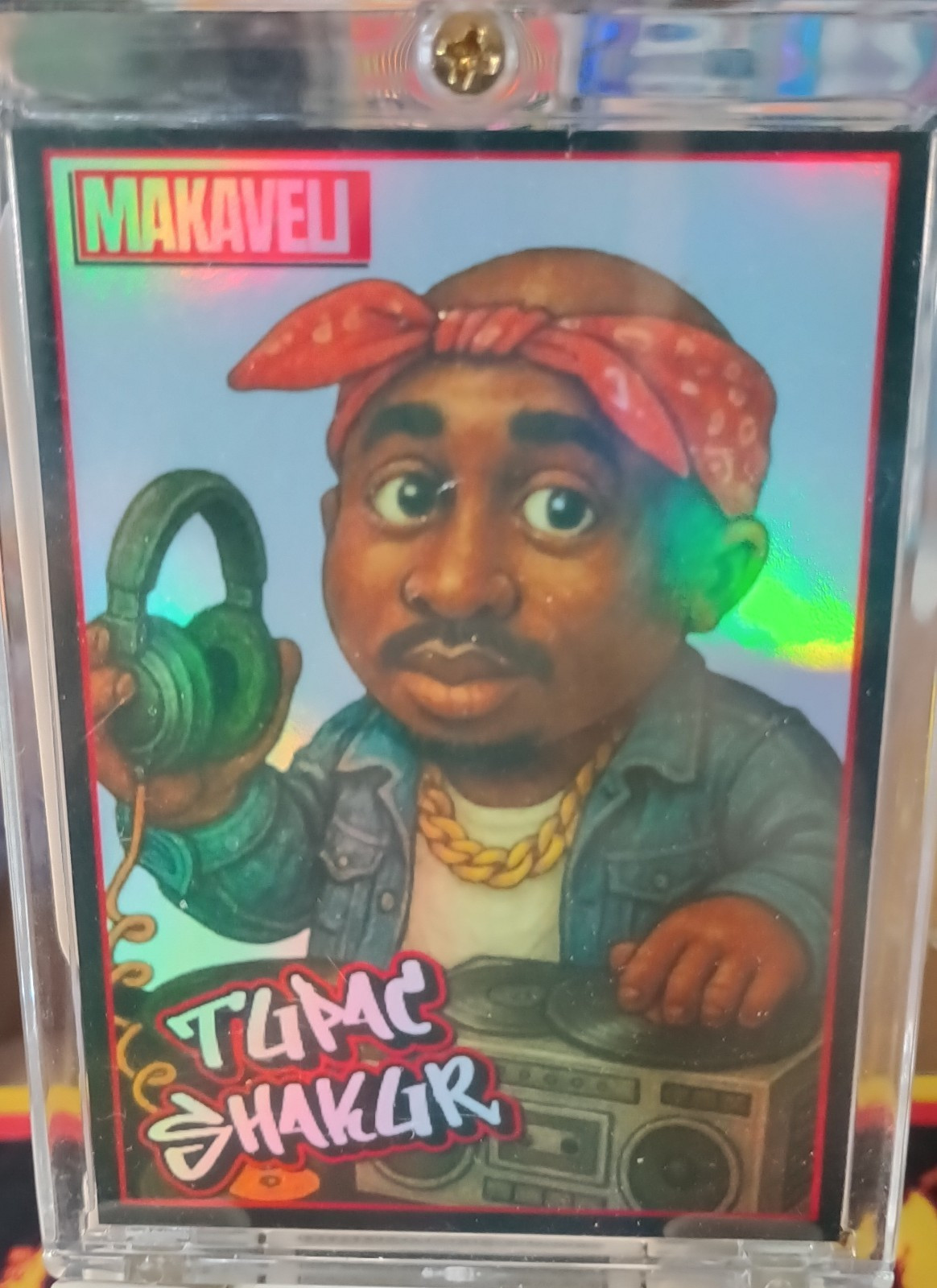 Makaveli Tupac Shakur Hologram Standard Size Non-Sport Trading Card custom