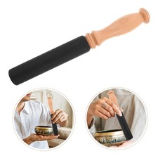 Durable Wooden Tibetan Singing Bowl Mallet PU Wrapped Handheld Striker for Yoga
