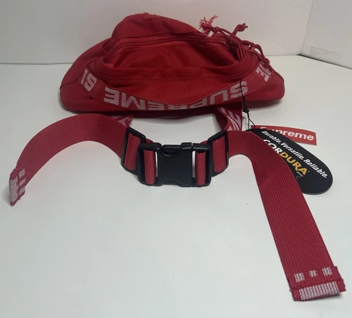 NEUF SAC BANANE CEINTURE ROUGE SUPRÊME CORDURA / SAC