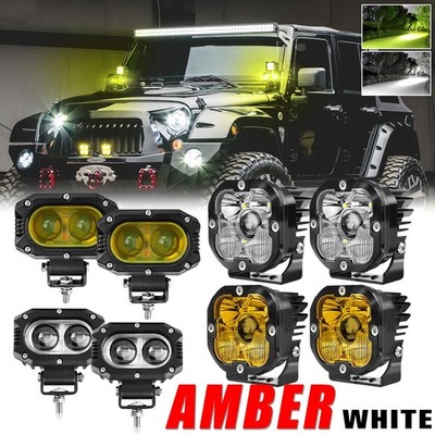 3''/4''/7'' LED Work Light Pods Spot Flood Combo Fog Lamp Offroad Driving Car 4X4