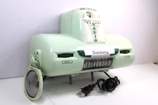 VINTAGE ANTIQUE TUBE DAHLBERG GREEN TUBE RADIO UNIQUE HANGING PILLOW SPEAKER 