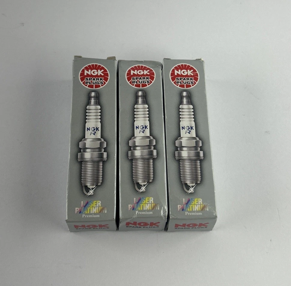 NGK 3587 PLTR6A-10G Laser Platinum Spark Plugs Lot of 3 photo 2