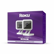 Roku Smart Home Indoor Camera SE 2-Pack Wi-Fi -Connected - Wired Security