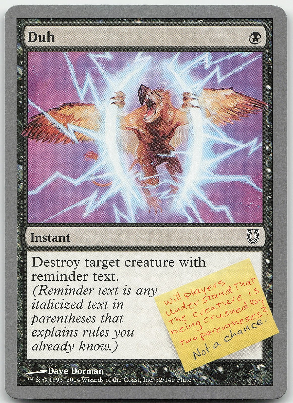 Duh 52 Common Unhinged NM MTG