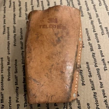 Vintage 3M Telecom Leather Single Tool Pouch