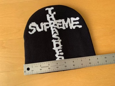 Supreme x Thrasher Beanie Used Skateboard Black White Gonz Tyshawn