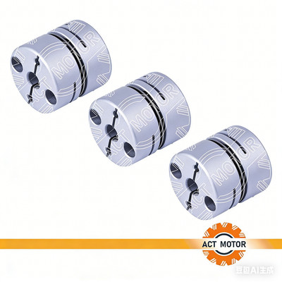3PC Single Diaphragm Coupling-Al Alloy,Precise,Servo/CNC Custom 26*26mm,5/6.35mm