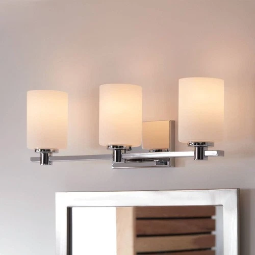 Hinkley Karlie 22 1/2" Wide Modern Chrome 3-Light Bath Light - Picture 1 of 10