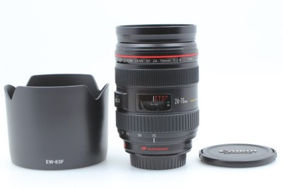 [ Near MINT w/ Hood ] Canon EF 24-70mm F/2.8 L USM Lens From Japan #24759