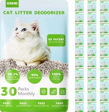 Cat Litter Deodorizer Litter Box Odor Eliminator Smell Control 30 Pack Aerkine
