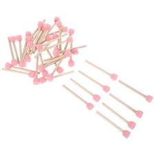 Pinceles de esponja redondos para pintura 40 piezas, esponjas de pintura con mango de madera,