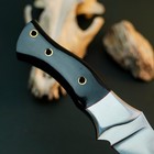 9.8" D2 Camping Knife Full Tang Resin Handle Fixed Outdoor Blade Leather Sheath — photo 10