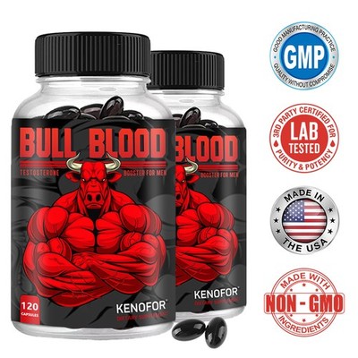 Bull Blood Supplement 120 Capsules for Physical Performance & Muscle Support