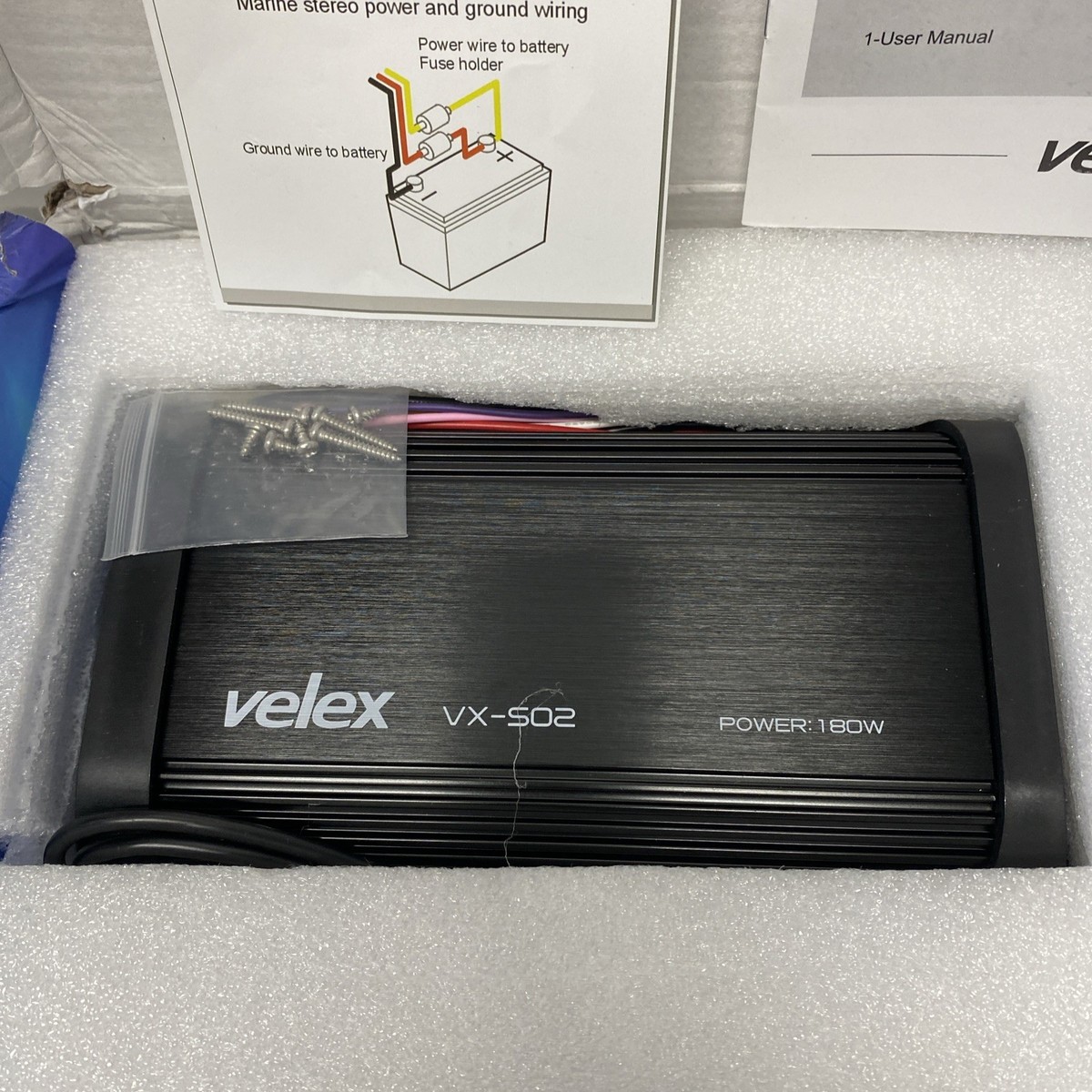 Velex VX-502 Waterproof Bluetooth Marine 4 Channel Amplifier
