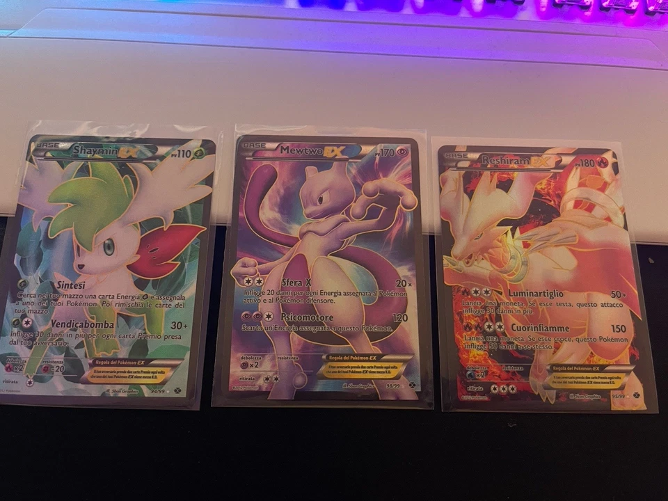Pokemon Mewtwo Shaymin Reshiram Next Destinies IT Italienisch!! NM - Bild 2 von 4