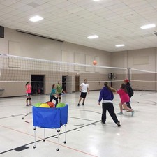 Volleyball Wheeled Cart Portable Family Travel Gym Home Equipment Organizer