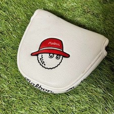 Malbon Golf White Putter Headcover Unique Design Japan PT Used