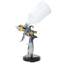 Italko Gold 1.3mm HVLP Spray Gun Gravity Feed  For Solvents, Paint Lacquer
