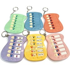 6pcs ADHD Planner Reminder Keychains Sensory Board - Event Visual Schedule An...