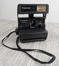 Polaroid OneStep Closeup Instant Film Camera 600 Series Black Vintage Untested
