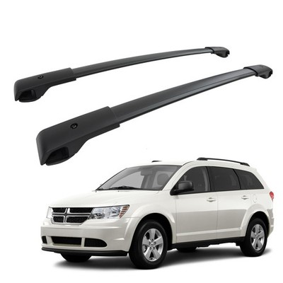 Dachträger Querstangen für Dodge Journey 2008-2018, OEM Stil Schwarz 2Tlg