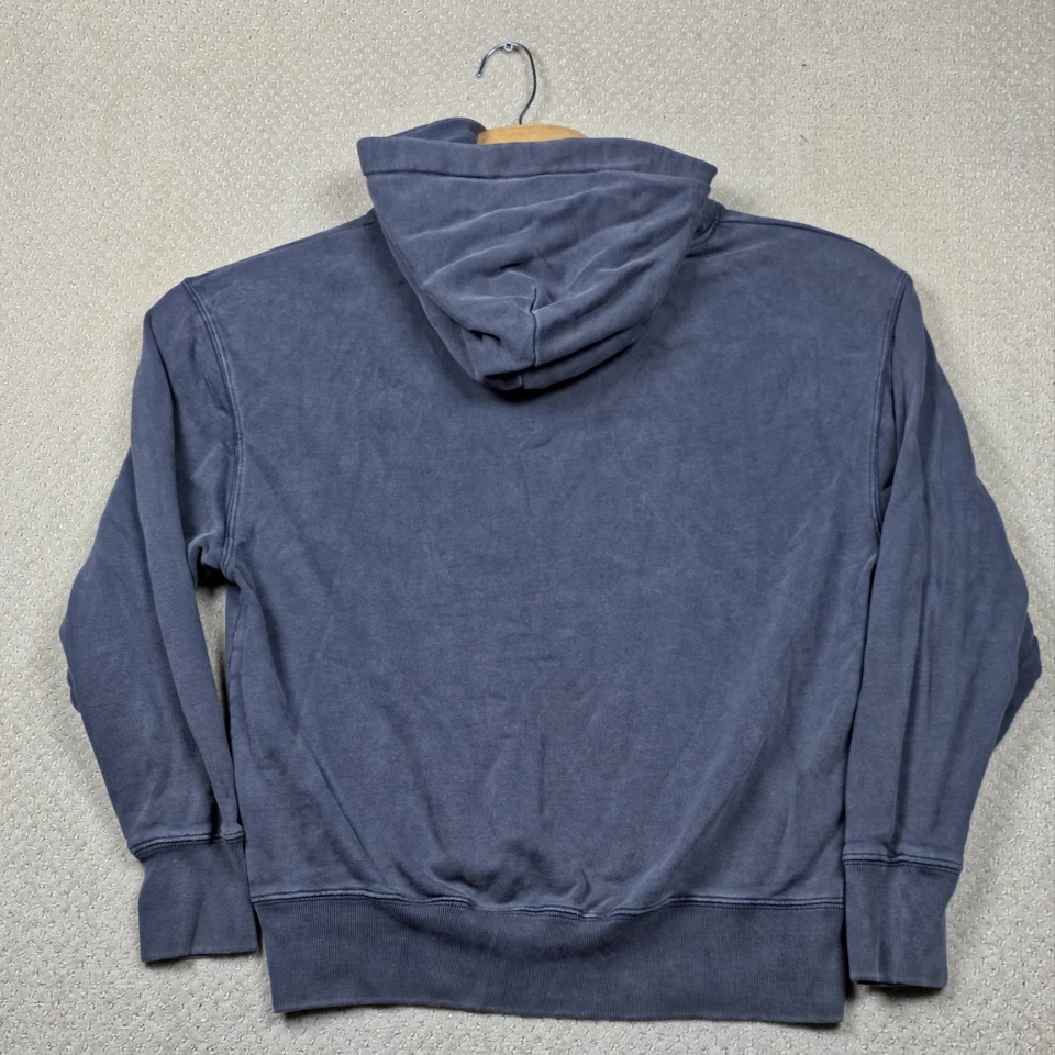 Sudadera con Capucha Kith Williams II Para Hombre Mediana Azul Lavado Logo Bordado Foto 3 de 4