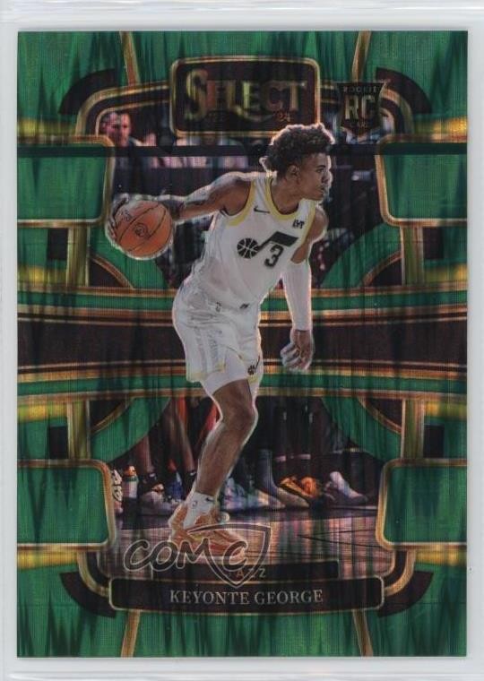 2023-24 Panini Select Concourse Green Shock Prizm Keyonte George #75 4g0