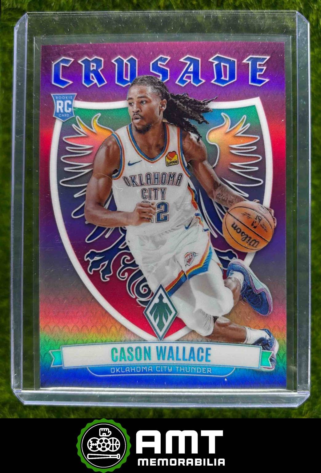 2023-24 Panini Phoenix Cason Wallace Crusade Pink 22/99 Thunder RC
