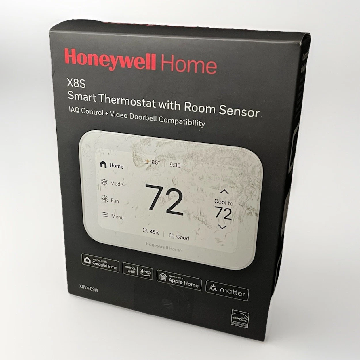 Honeywell Home X8S Smart Thermostat X8VMC9W WiFi Room Sensor Doorbell Open Box