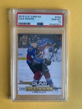 2019 UPPER DECK #C94 CALE MAKAR UD CANVAS YOUNG GUNS RC ROOKIE PSA 10
