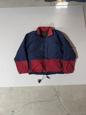 VTG 90s EDDIE BAUER Size Small Mens Goose Down Puffy Bomber Jacket Full Zip
