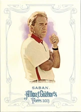 2013 Topps Allen & Ginter's Nick Saban #244 Alabama Crimson Tide Coach Legend