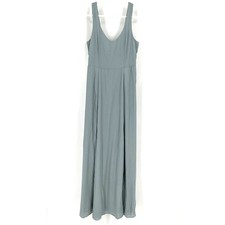 Show Me Your MuMu Jenn Maxi Dress Silver Sage Crisp XL NWT