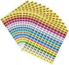 2400Pcs Garage Sale Stickers,1/2" 3/4" Yard Sales Price Stickers, Rectangle Pre