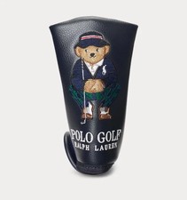 Polo Ralph Lauren Golf Putter Head Cover Bear Blade Type Navy Blue Authentic New