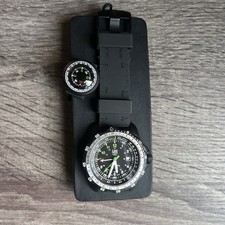 Luminox Recon 8830 Black Rubber Watch Band 24mm with Gunmetal Tone Buckle