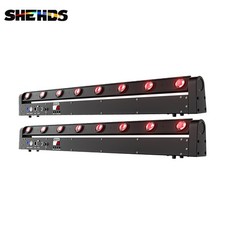 2pcs 8x12w Led Rgbw Beam Moving Head Light Wash Lighting Dj Bar Stage Disco