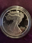 1990 Proof American Silver Eagle $1 1 Oz Troy .999 Silver Coin with OGP