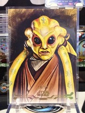 2025 Star Wars Smugglers Outpost Stellar Art Card Kit Fisto Gold /50 TZ