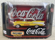 Matchbox Coca Cola 1957 Chevy Bel Air 1:43 voiture moulée sous pression neuve dans sa boîte Coke objets de collection 
