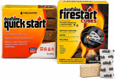 Fire Starter Bundle   Firestart Cubes Firelighters 18 Pack & Quick Start Firelig
