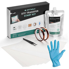 All-in-1 DTF Starter Kit - 20 A4 Transfer Film Sheets, 250g White Hot Melt DTF P