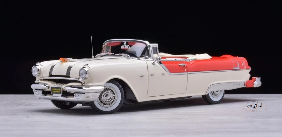 Sunstar 1:18 Pontiac Star Chief 1955 Platinum Edition Classic Car Model - Imagem 2 de 4