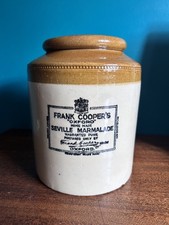 Vintage Large 8lb Frank Cooper's Oxford Marmalade Stoneware Jar Skey Tamworth
