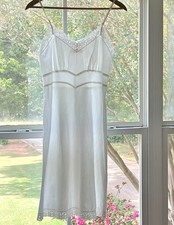 Vintage 1950s Barbizon White Slip Little Miss Size 13 Eyelet Lace Trim Feminine
