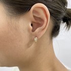 0.7ct PEAR Hoop Earrings Yellow Gold 14K Labcreated Diamond F/VS — photo 6