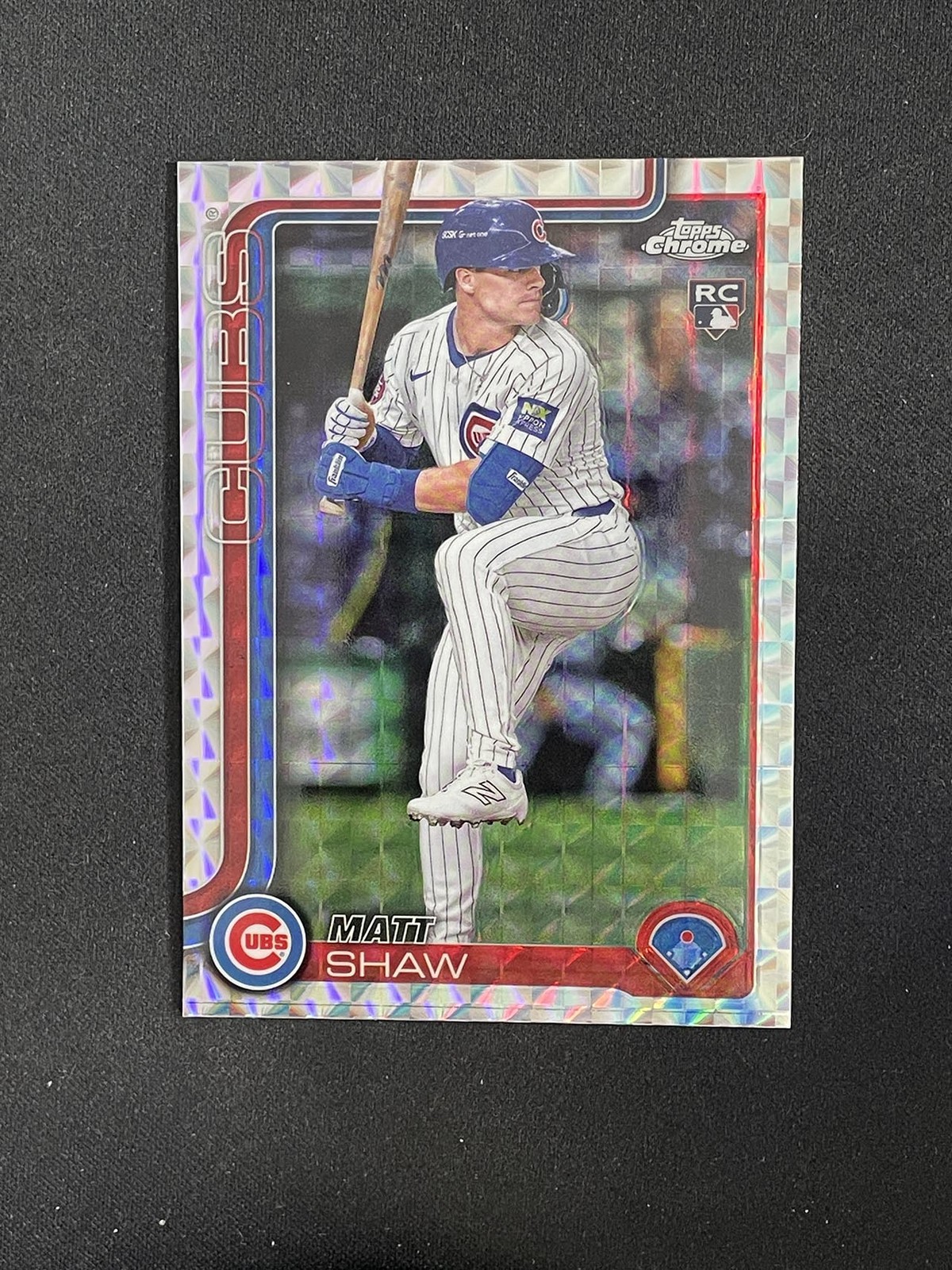 Matt Shaw 2025 Topps Chrome Baseball Geometric Refractor RC #219