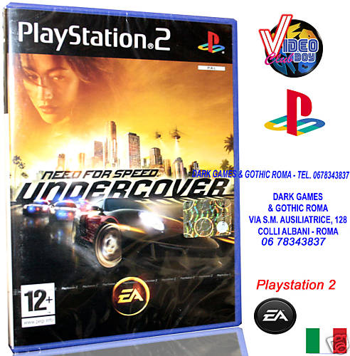 NEED FOR SPEED UNDERCOVER GIOCO NUOVO ITA PS2 ITALIANO